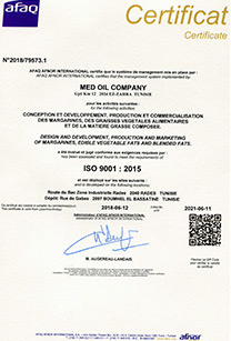 Medoil Company - certificat